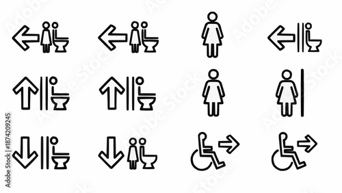 wc toilet signs