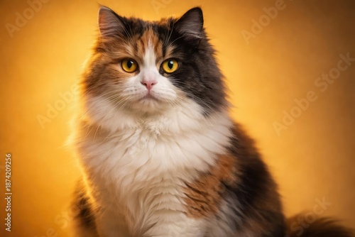 Focused calico British Long...