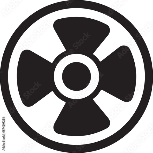 Cooling Fan Icon Icon white background۔