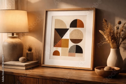Trendy Scandinavian frame w...