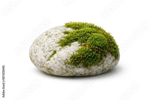 White stone featuring patch...