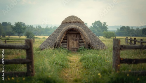 A countryside wooden struct...