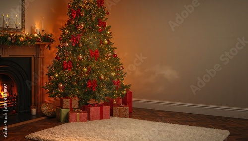 Christmas tree adorned with...
