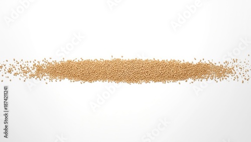 Linseed flakes arranged for...