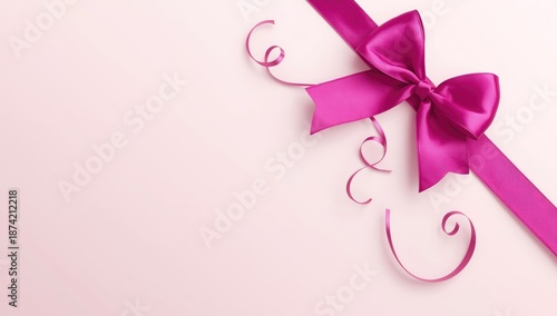 Decorative viva magenta rib...