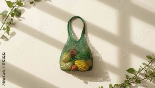 Mesh nylon shopping bag des...