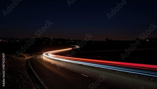 Nighttime long exposure of ...