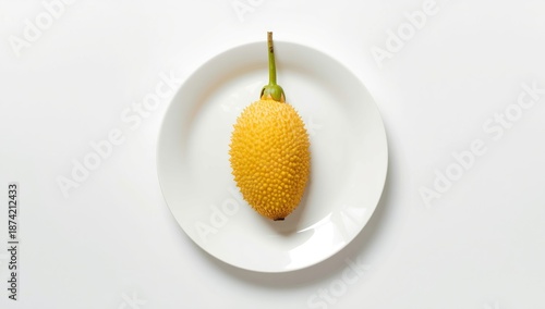 Fresh jackfruit placed on a...