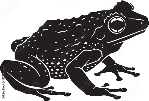 Pristimantis gretathunbergae in silhouette white background.