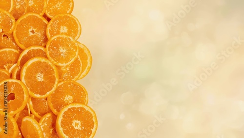 Fresh orange pieces used as...