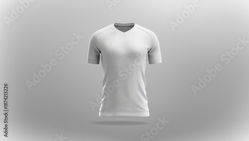 Plain white athletic jersey...