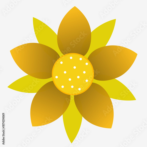 Vibrant Sunflower's Simplicity: A cheerful sunflower with its golden petals and inviting core radiates warmth, capturing the essence of natural beauty.