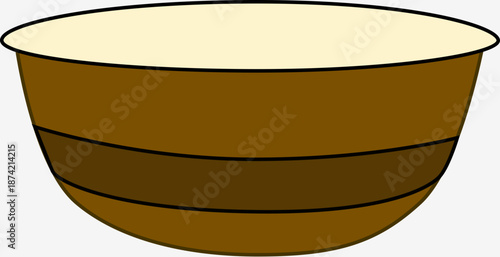 Ceramic Bowl of Creamy Goodness: A rustic ceramic bowl is filled with a creamy delight.