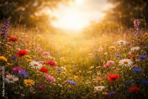 Wildflower filled summer ba...