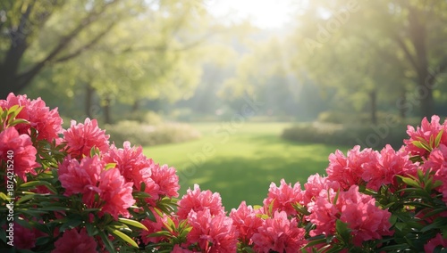 Bright green foliage and bl...