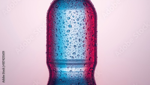 Close-up of a water bottle ...