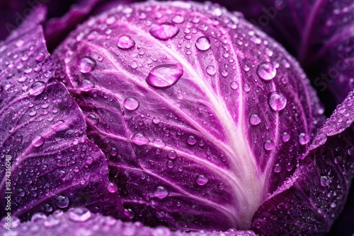 close up view of fresh purp...