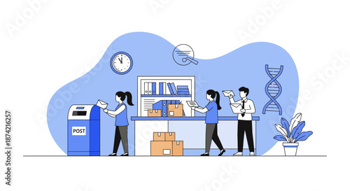 Laboratory Scientists Conducting Research Experiments.