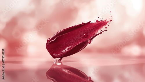 Lip gloss in wine red burgu...