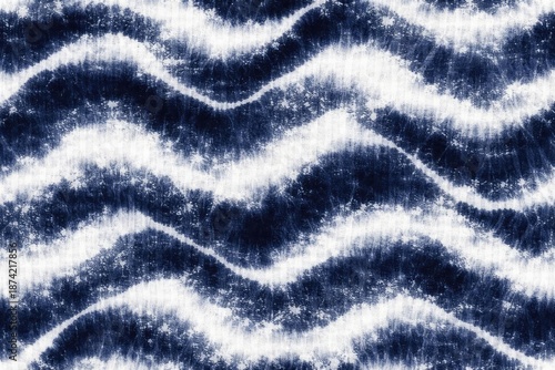 Navy and white abstract shi...