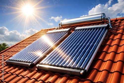 Rooftop solar water heating...