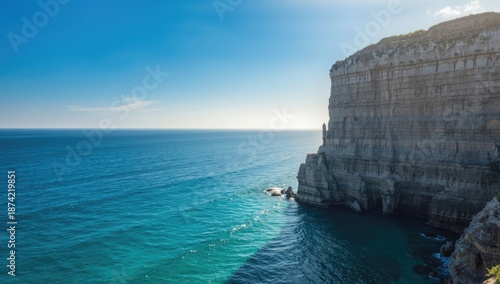 Cliffside landscape with st...