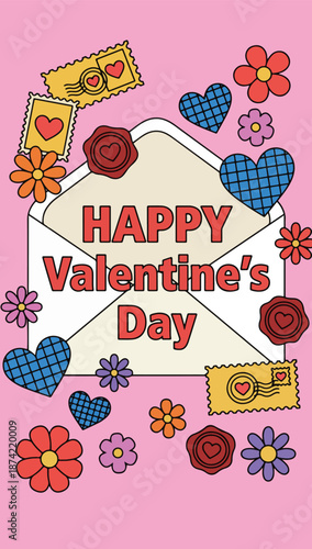 Happy Valentine's Day Illustration