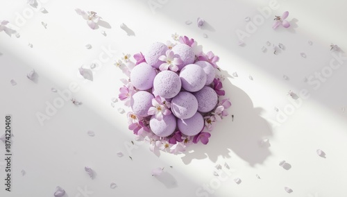 Lavender bath bombs and flo...