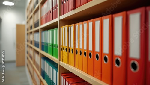 Office shelving with vibran...