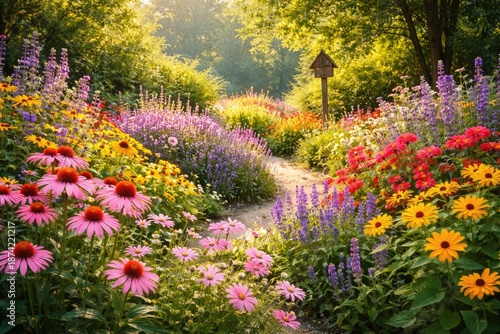 Summer nature setting featu...