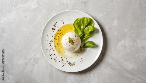 Herb-dusted mozzarella from...
