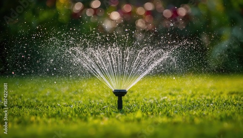 Lawn irrigation process wit...