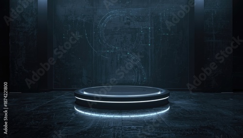 Futuristic sci fi robot on ...
