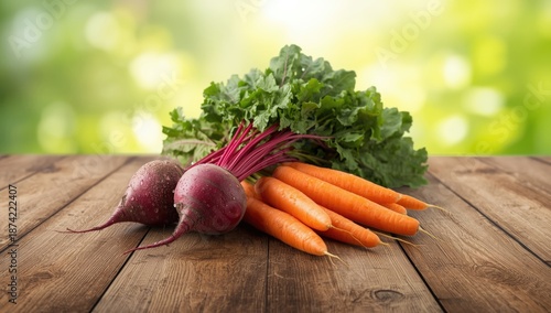 Raw vegetables including be...