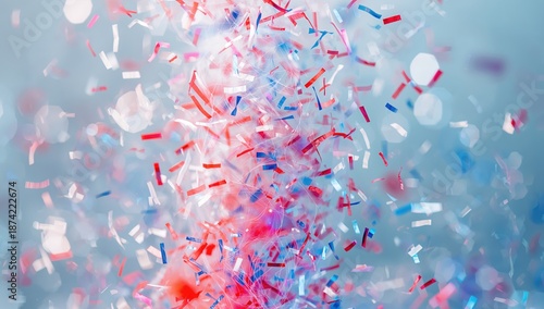 Isolated confetti in white,...