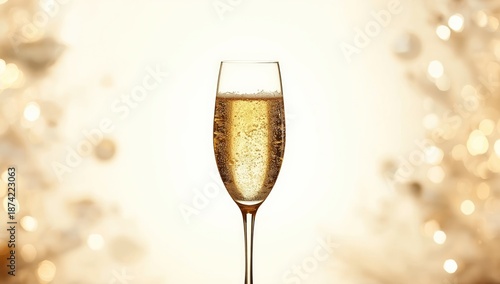 Champagne glass filled with...