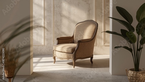Isometric sofa positioned i...