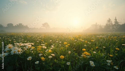 Panoramic view of summer wi...