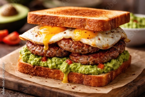 Toasted bread sandwich feat...