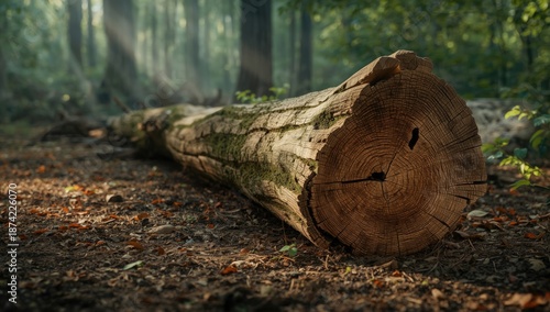 Decomposing wood surface sh...