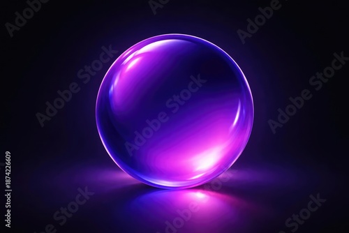 Sleek  rendering of a purpl...
