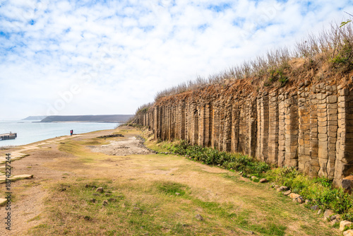 Daguoye Columnar Basalt in Xiyu Island, Penghu County in Taiwan