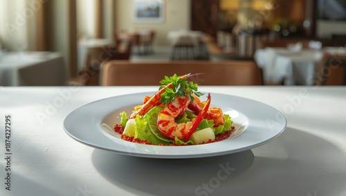 Luxurious lobster salad pla...