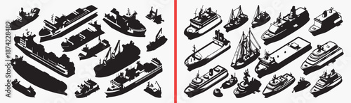 canoe illustration set, rowing boat drawing, kayak artwork design, water sport sketch, hand drawn boat art, outdoor recreation illustration, paddle boat clipart, printable canoe artwork, lake adventur