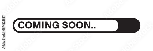 Coming soon loading. No image, coming soon page icon isolated on white background