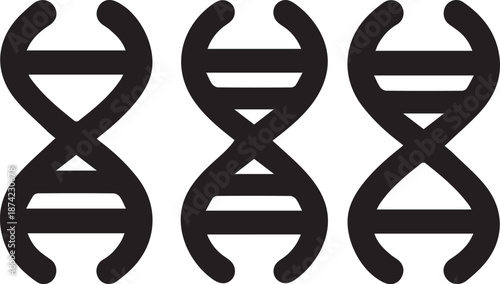 dna strand vector illustration