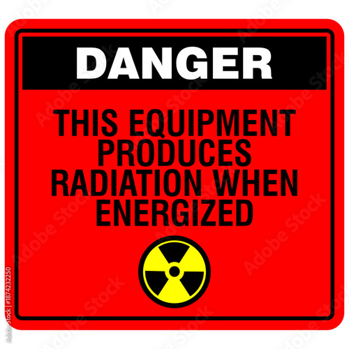 Danger, Radiation sign vector