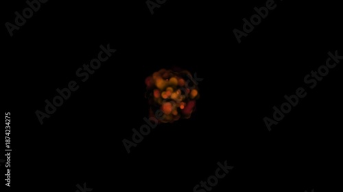 Brown Bubble Particle Motion Animation