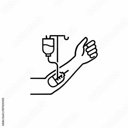 intravenous injection. icon