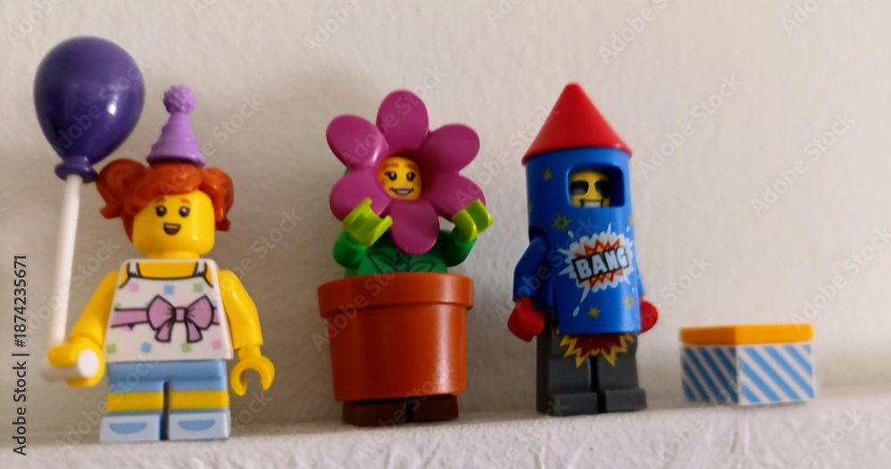 Naklejka premium Lego Comemoração de Aniversário